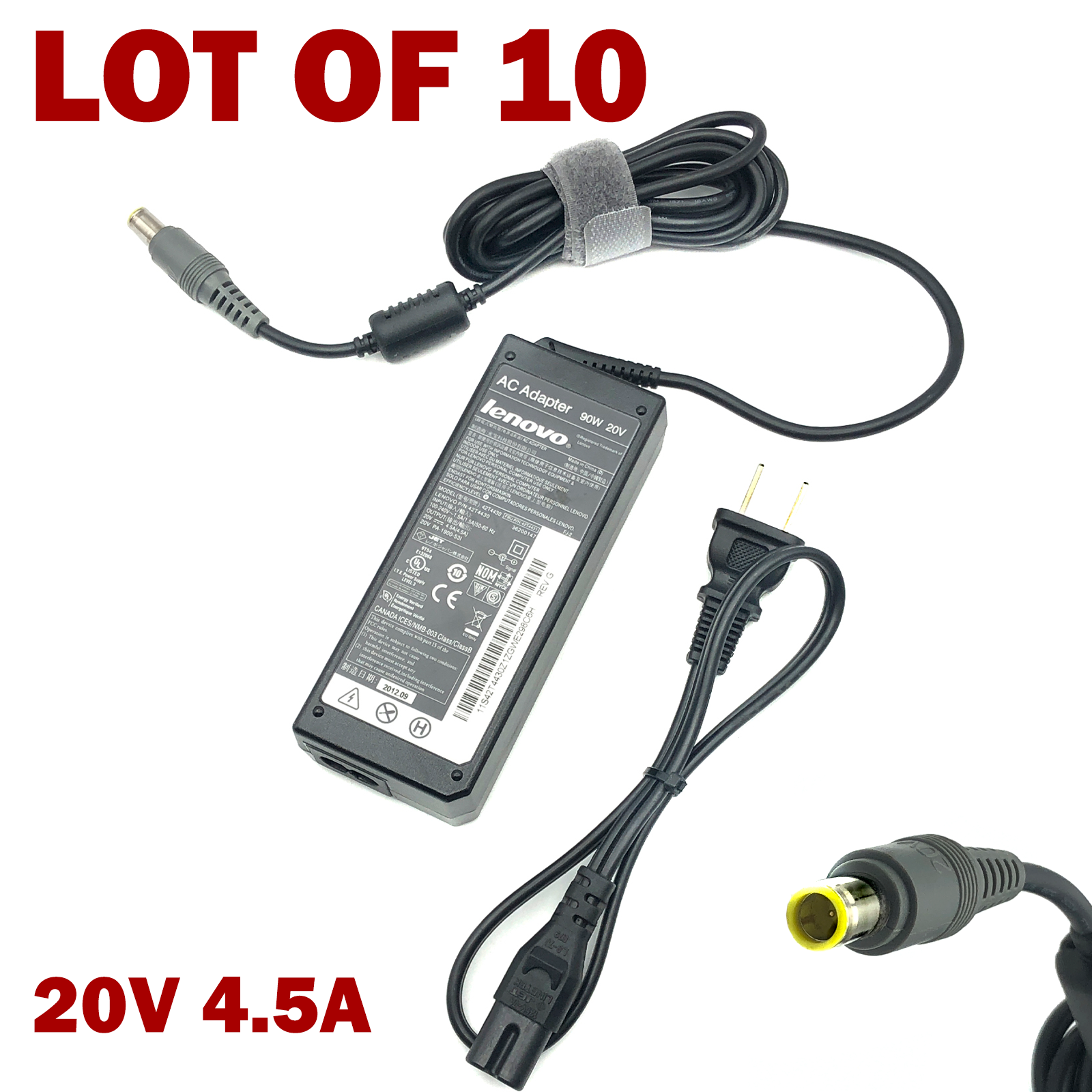 Lot of 10 Genuine Lenovo Power Adapter 90W for Laptop X60 X61 X200 X201 X301 wPC