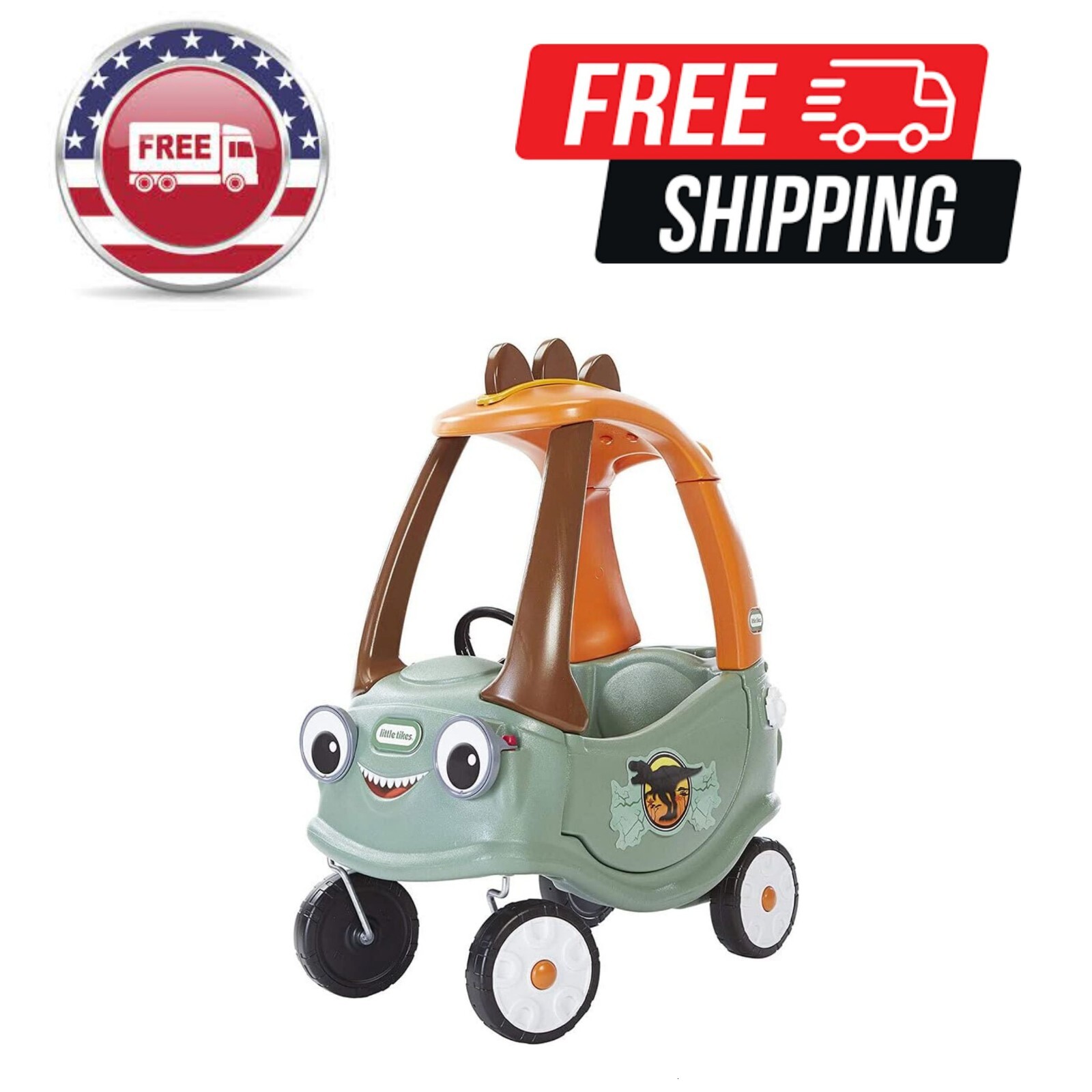 T-Rex Cozy Coupe by Little Tikes Dinosaur Ride-On Car for