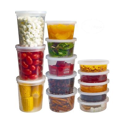 S With Lids 8oz, 16oz, 32oz Freezer Deli Cups ...