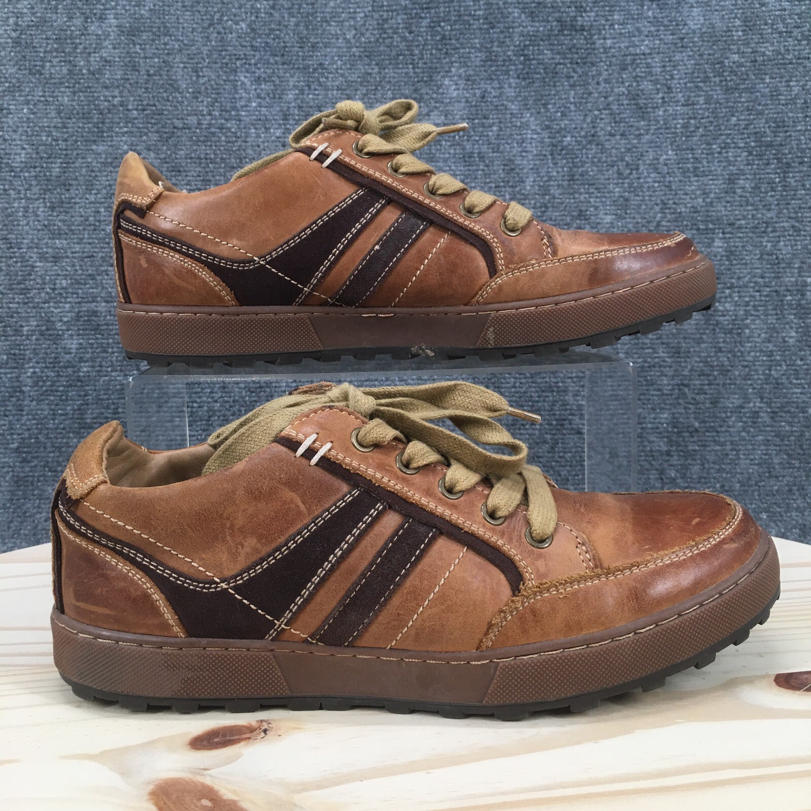 OZWNRT ブーファン　BoophamneMan TheCaudexMan Steve Madden Shoes Mens 7.5 Hansom Lace Up Moc Oxford