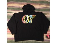 odd future oval teal hoodie