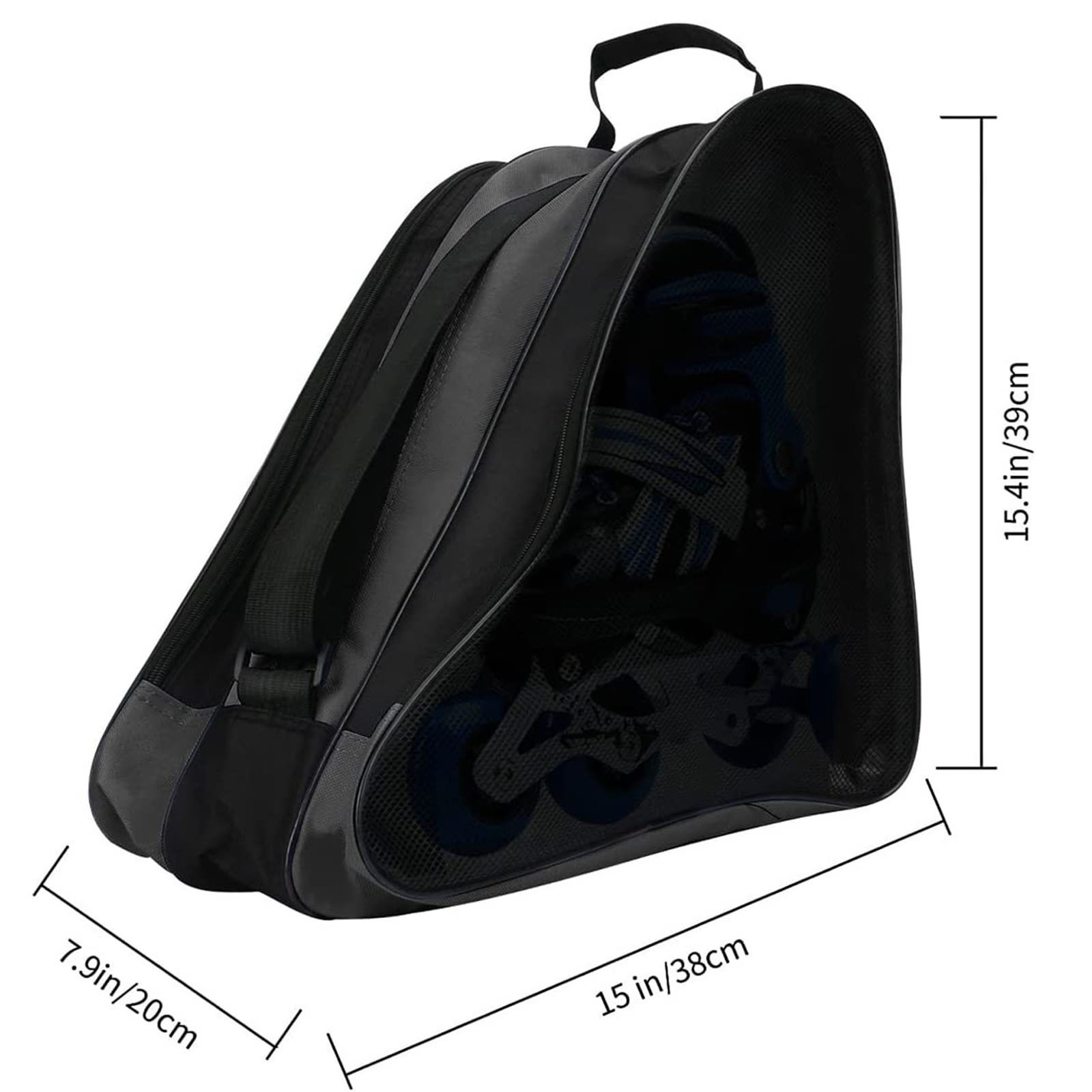 Ice Skates Bag Roller Skate Carry Bag for Men Women Kid Outdoor Skating