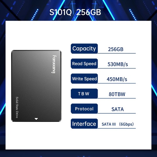 Fanxiang 256GB SSD 2.5'' SATA III 550MB/s Internal Solid State Drive /PC /Laptop