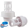 AQDD Pool Drain Connector 10184 Pool Drain Hose Adapter Suitable for Intex Round Swimming Pool Hose Drain (2 Pack)