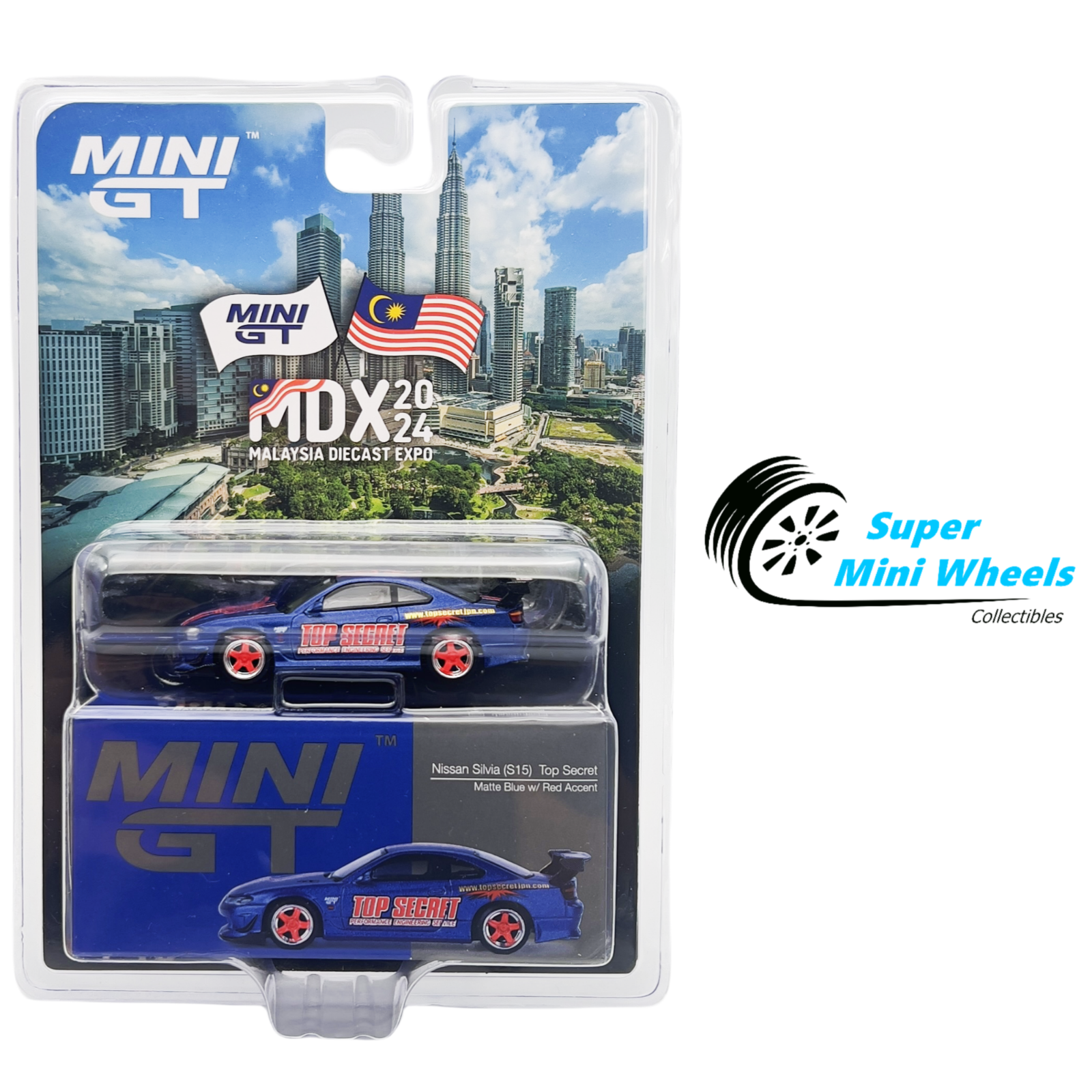 一番の贈り物 Mini MDX Blue Matte Secret Top S15 Silvia Nissan 1:64 GT ミニカー