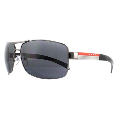Pre-owned Prada Sport Sunglasses 54is 5av5z1 Gunmetal Gray Polarized