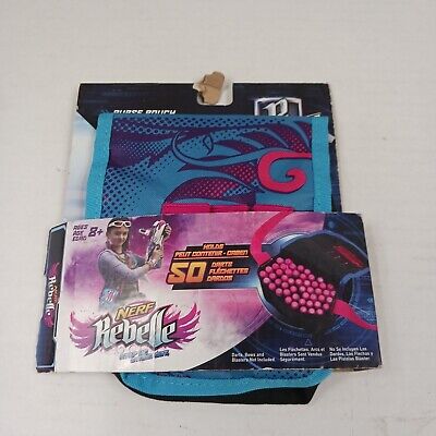 NERF Rebelle Purse Pouch Girls Secrets & Spies Holds 50 Darts