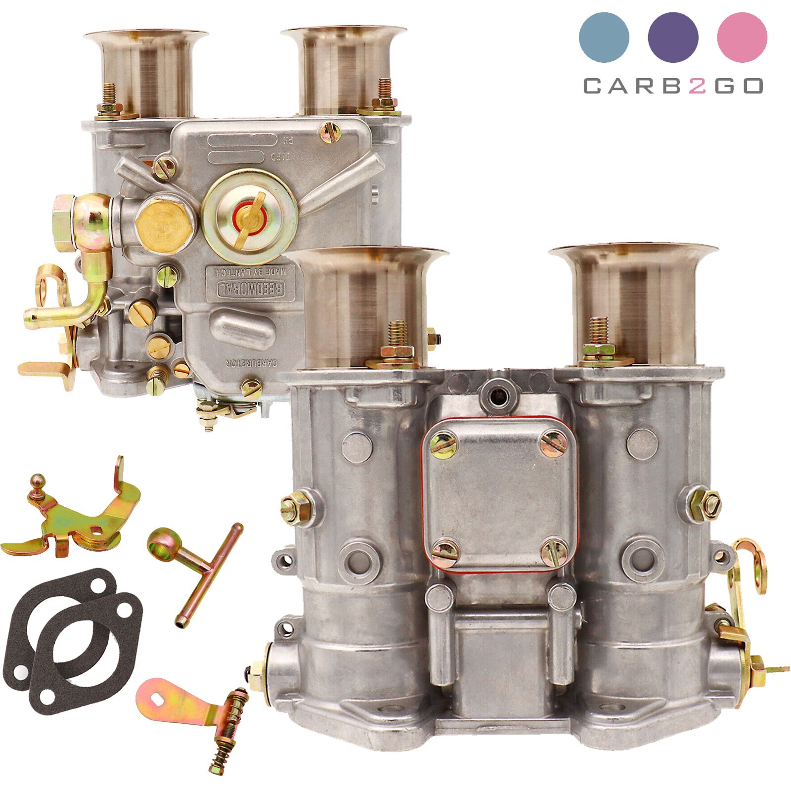 2 X Carburetor for 4&6 Cylinder V8 Engine Twin Choke Weber Replace