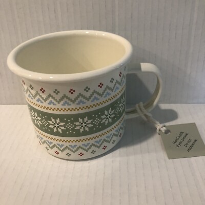 Brend New Fair Isle Mug 12 oz from The spoonful of Comfort Company .Enamel