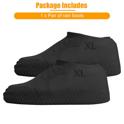 Anti-slip Silicone Rain Shoe Covers Reusable Waterproof Shoes Cover Protector