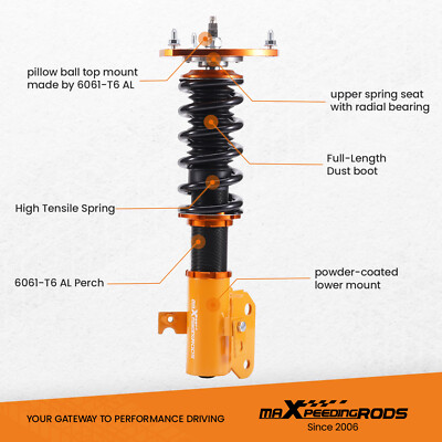 Maxpeedingrods Coilovers Shocks Lowering Kit for Subaru WRX STI 2015-2021 VA