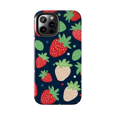 Cute Strawberry iPhone 11 12 13 14 15 & Samsung Galaxy Case For Women