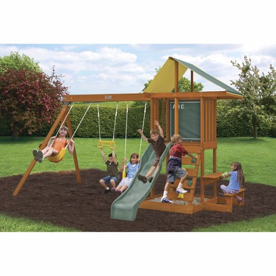 Brand NEW KidKraft Springfield II Wooden Swing Set SW-F24017