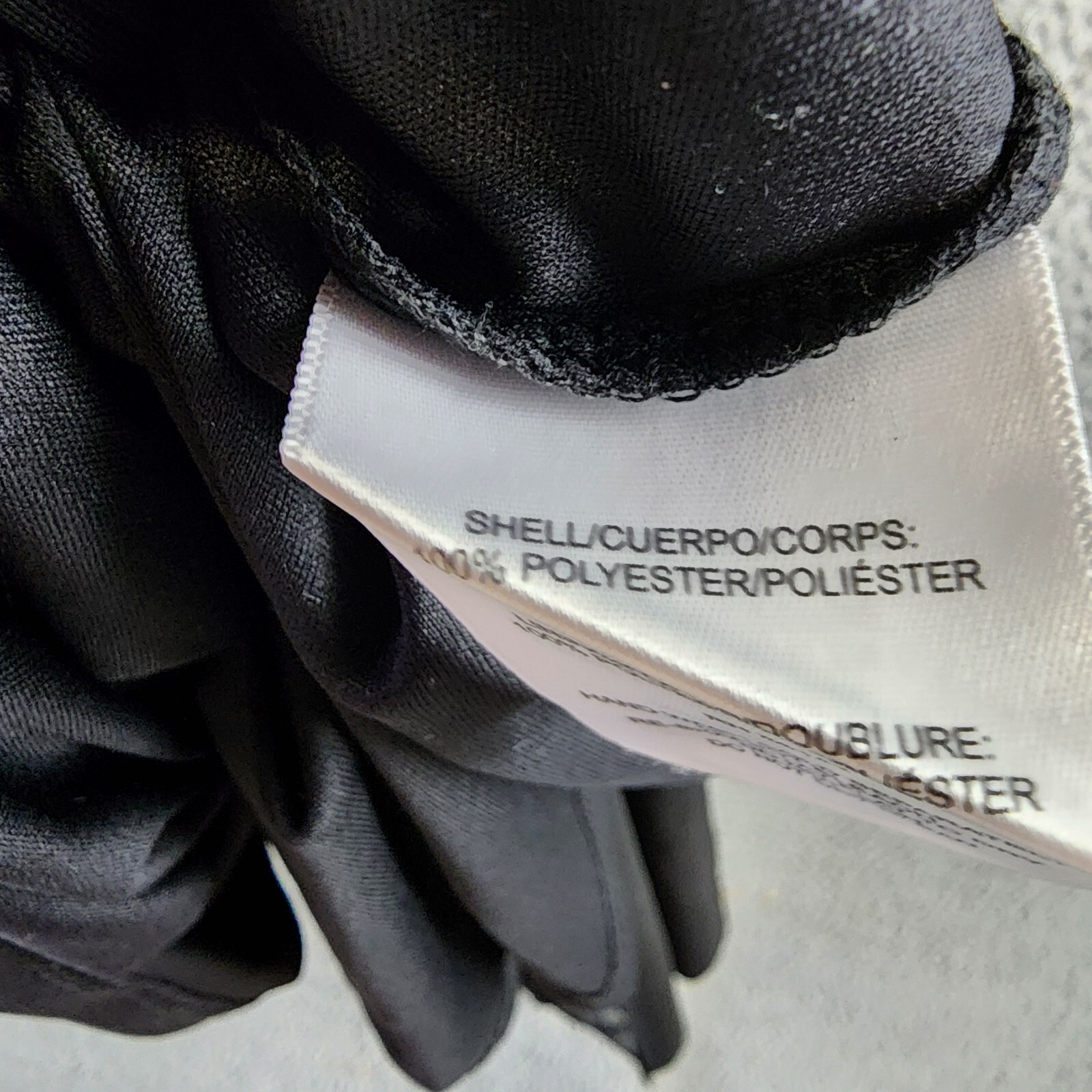 Donna Morgan Asymmetric Neck Side Pleat Maxi Dress Women's 8 Black Side Zipped - Picture 15 of 18