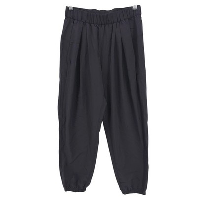 LULULEMON Jogger Pants Cropped Black Pleated Silky Smooth Featherweigt EUC Sz 4