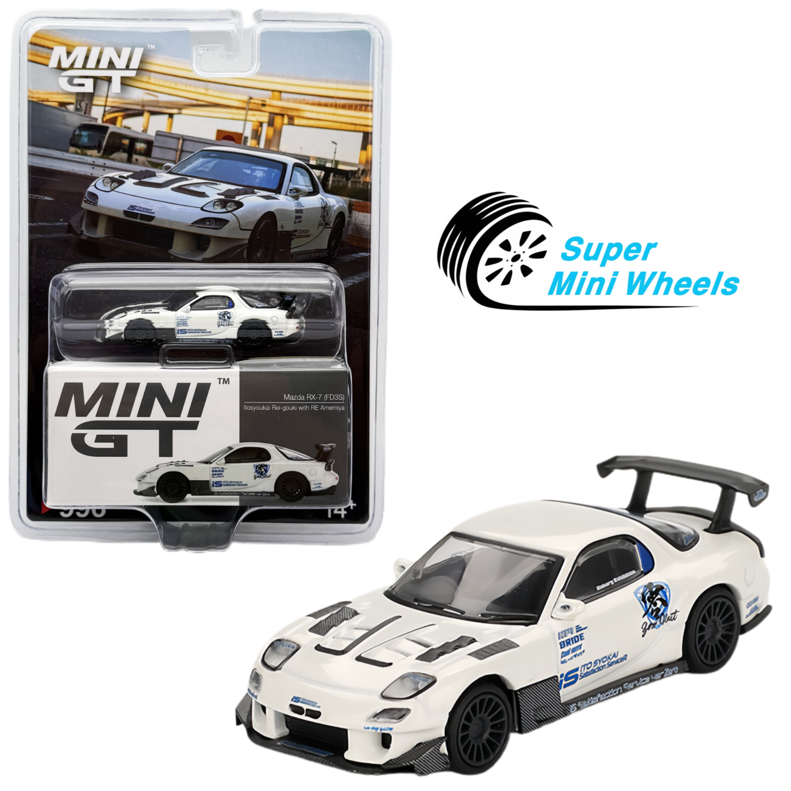 1⁄64 ミニカー MINI GT TSM RE雨宮 マツダ RX-7 FD3S 20B3ローター7