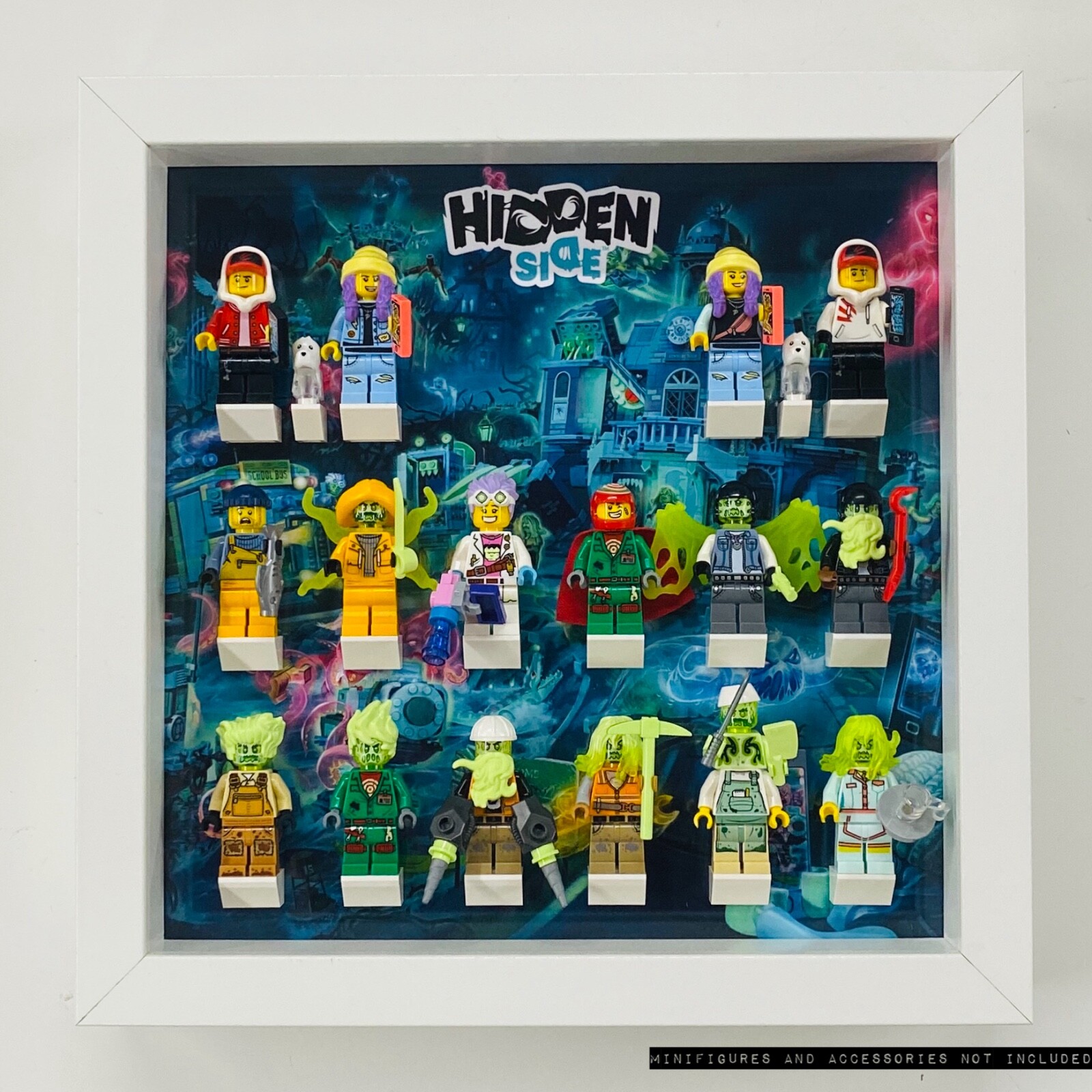 Display Case Frame for Lego Hidden Side minifigures no figures 25cm | eBay