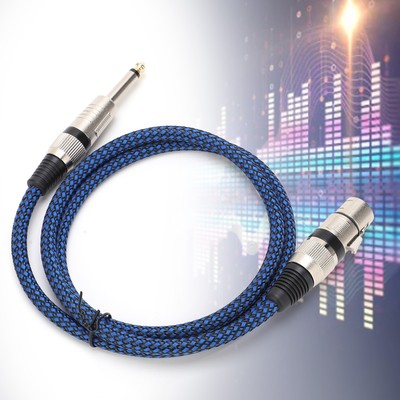 6.5 TS To Female 6.35 Audio Cable XLR Microphone Guitar OxygenFree Copper Fo DGD