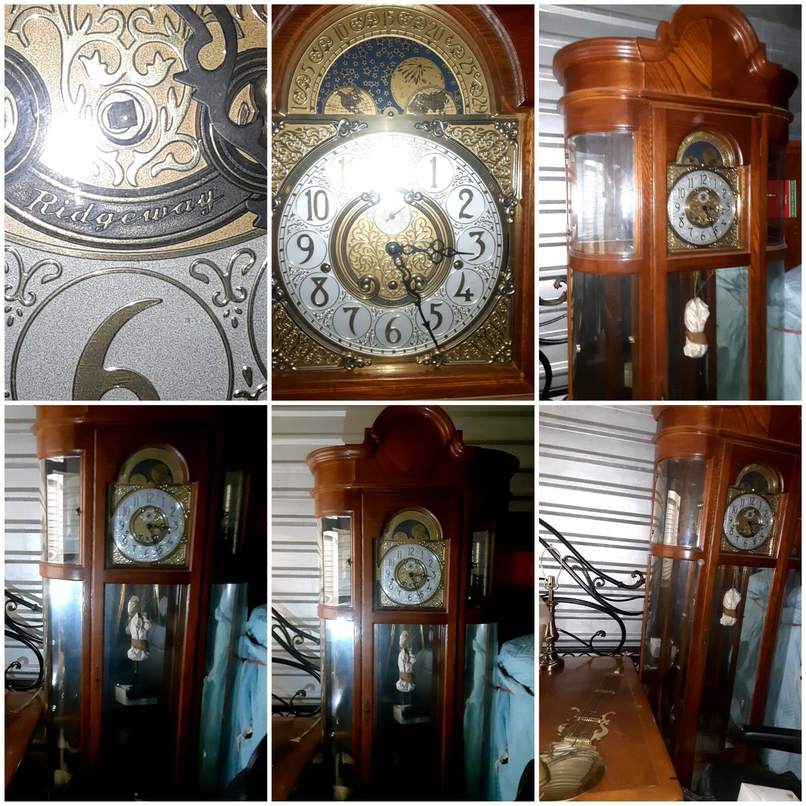 Ridgeway Richardson I I Curio Grandfather Clock Model 9702  perfect condition