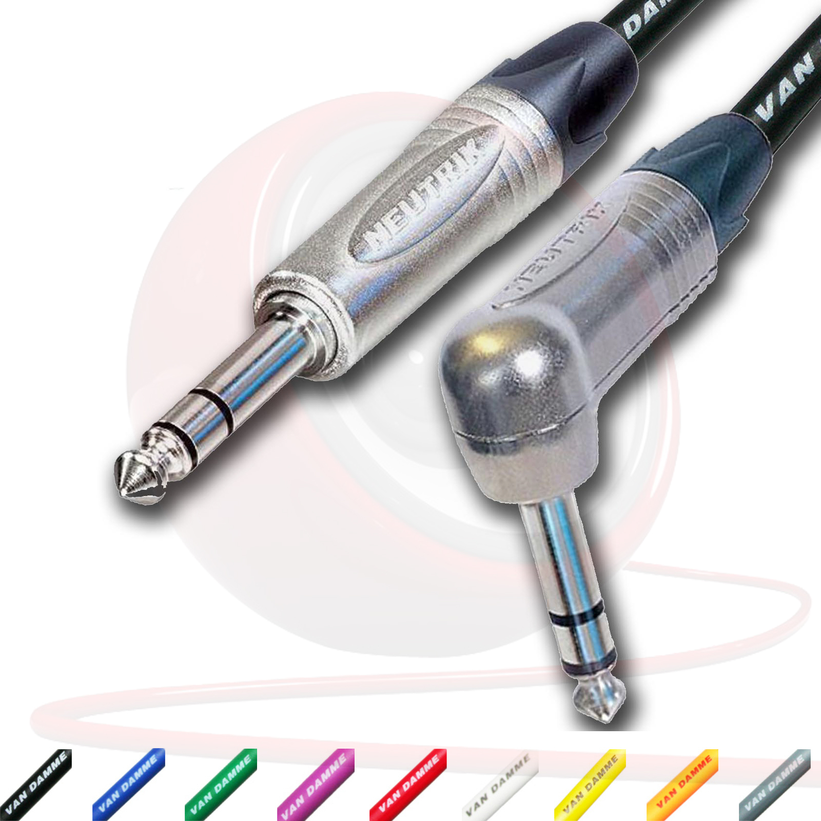 nero 10 m Rosso Van Damme per microfono Designacable Cavo da XLR a XLR
