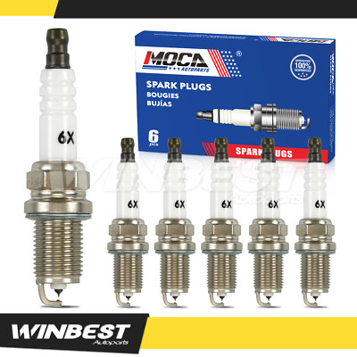 6x Spark Plugs fit Toyota Lexus Honda Subaru Mitsubishi Dodge Volvo BMW Audi VW