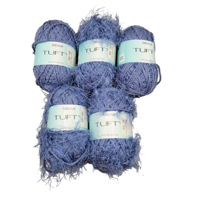 Sirdar Tufty Deep Blue 50 Gram Weight 104 Yards Each 5 Skeins England