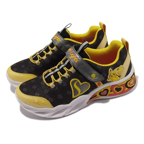 

Skechers S Lights-Sweetheart Lights Pokemon Pikachu Kids Casual 319503-LBKMT, Черный, S Lights-sweetheart Lights