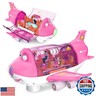 Ynybusi Pink Airplane Toys for Toddlers 1-3-5, Toy Airplane for 4-8 Year Old Boys Girls Birthday, Toddler Toys Bump and Go Action Air Plane with LED Flashing Lights and Sounds (Pink)