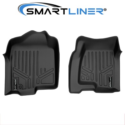 SMARTLINER Custom Fit Floor Mats 1st Row Liner Black for 99-07 Truck/SUV