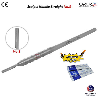 Surgical Scalpel Blade Handle Knife Medical Skin Cut Tissue Surgery Lab Vet Tool
