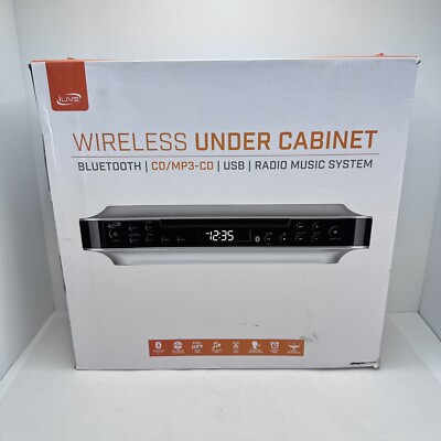 Under the Cabinet Cd Player and Radio Kitchen Counter Bluetooth Stereo Speaker