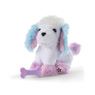 American Girl Truly Me 18-inch Doll Tropical Taffy Poodle Pet with Pink Bow a...