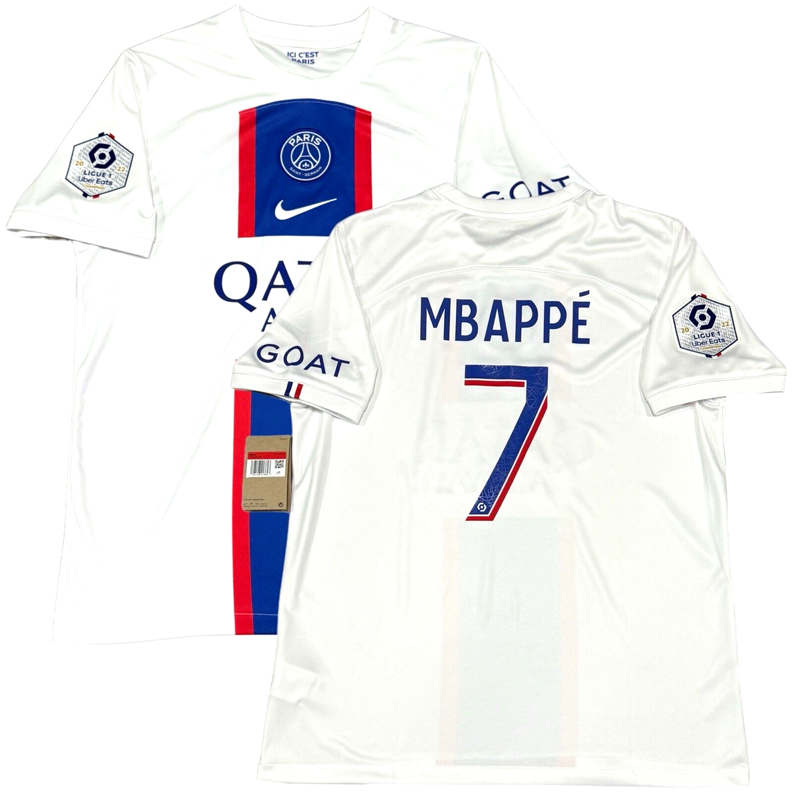 Nike MBAPPÉ 7 サッカーシャツ Lサイズ　PSG 2022/23 PSG Third Jersey #7 Mbappe Large Nike Soccer League