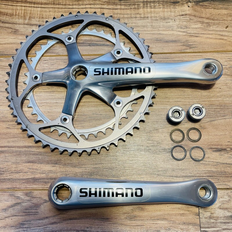 Rare Shimano Dura-Ace FC-7700 TEAM ISSUE 2x9 Crankset 53 / 42 Octalink V.1 172.5