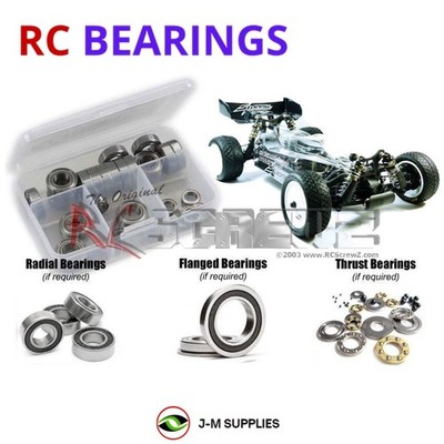 RCScrewZ Rubber Shielded Bearing Kit swz019r for SWORKz S14-2 4wd #910021 | SET