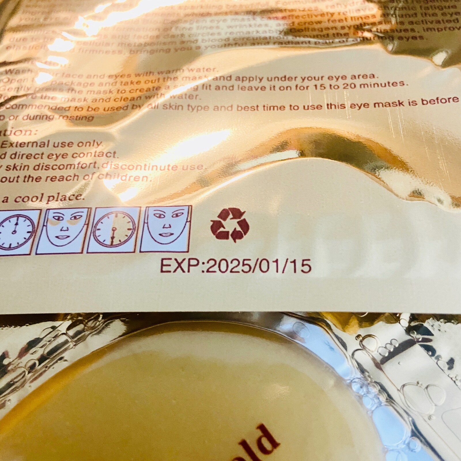 10 PAIRS Gold Collagen EYE Patch Gel Mask Anti Aging Moisturizer Face Eyes Masks