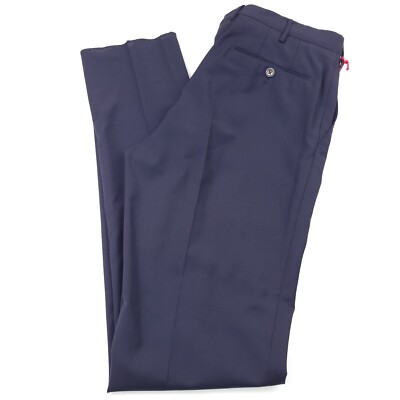$395 PT Torino PT01 Traveler Navy Blue Dress Pants Men Size US 38 (Italy 54)