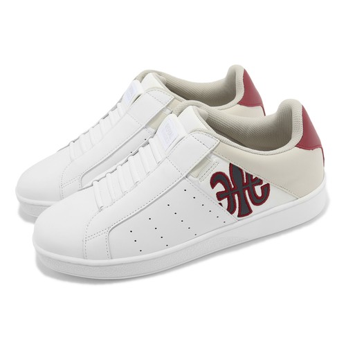 

Мужские повседневные туфли без шнурков Royal Elastics Icon White Ivory Red 01923-015, Белый, Icon
