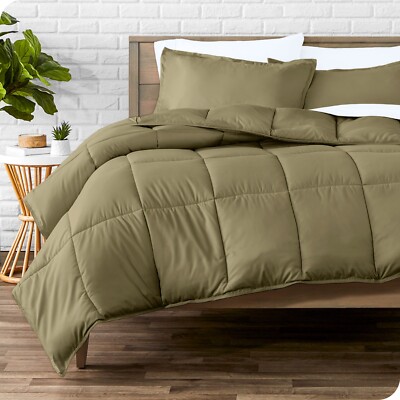 Premium 1800 Series Comforter Set, Soft & Warm (Goose Down Alt.) by Bare Home