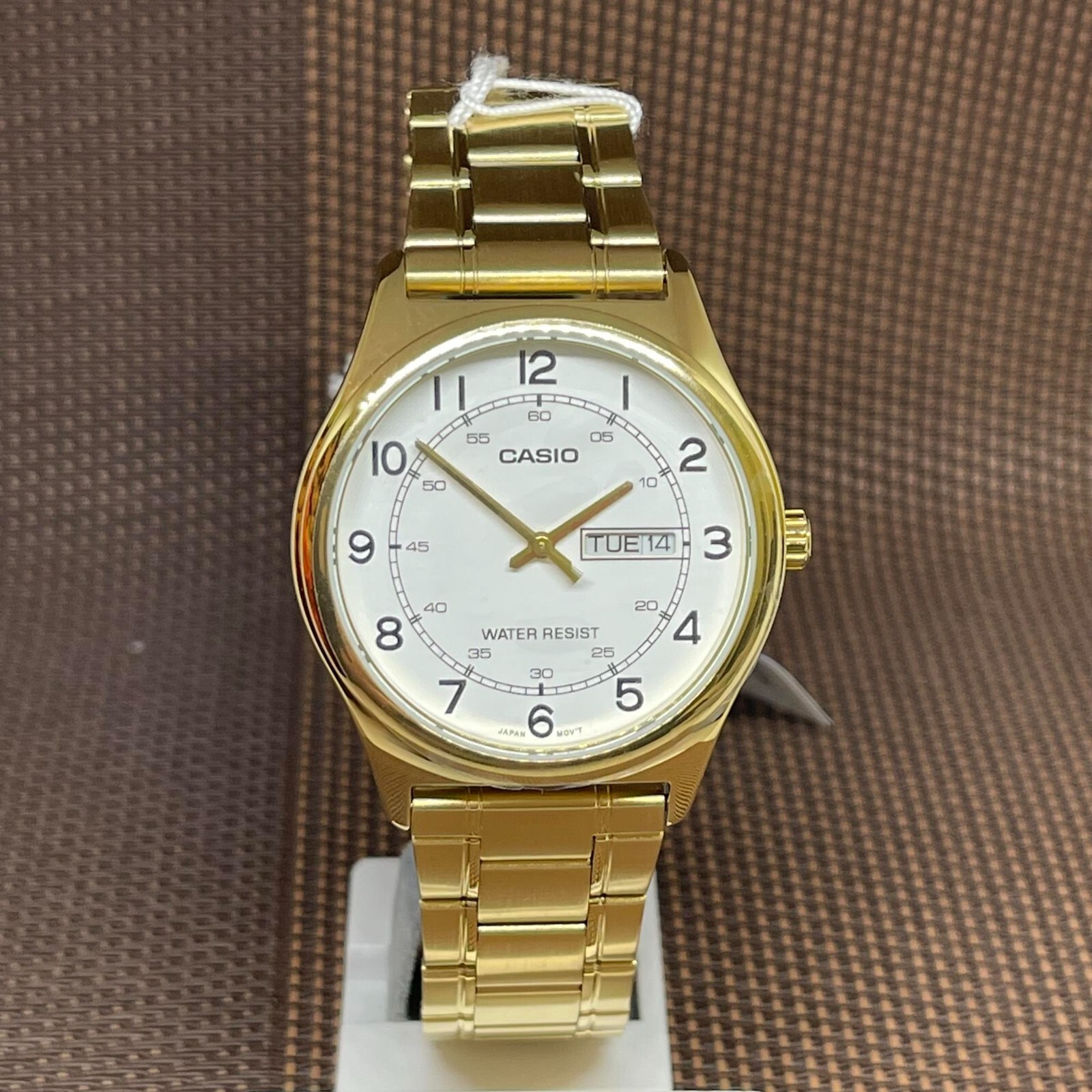 Casio MTP-V006G-7B Gold Tone Stainless Steel Analog Numeral