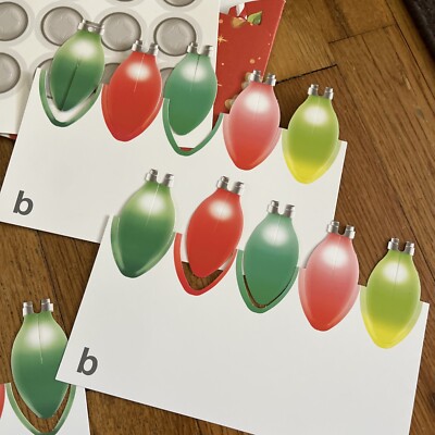Lot 2 Pk Christmas Light Bulbs Paper Holiday Party Garland Banner Target