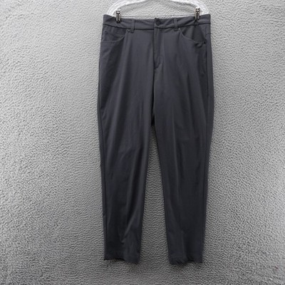 VRST Mens Commuter Slim Fit Graphic Charcoal Pants W35 L32 Moisture Wicking NWT