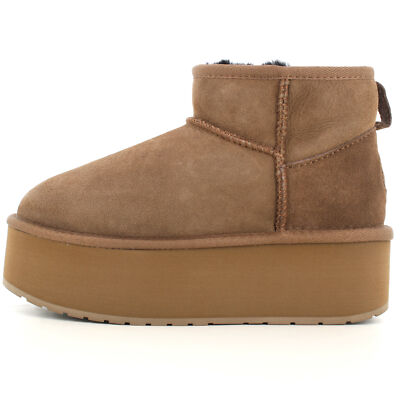 Pre-owned Emu Australia A24us Women Ankle Boots W13082-coriander Stinger Micro Flatform
