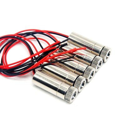 5pcs Focusable Dot 405nm 5mW 3V-5V Laser Diode Module Violet/Blue Light 12x35mm