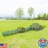 ITENT Collapsible Cat Play Tunnel and House - 2 Tunnels + Cube for Indoor and Outdoor, Easy to Connect with Cat Tent