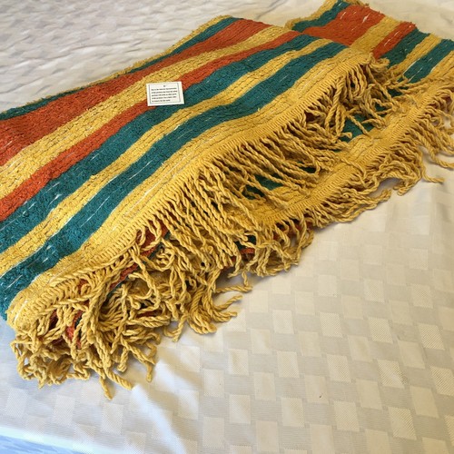 Twin Stripped Chenille Bedspread Blanket