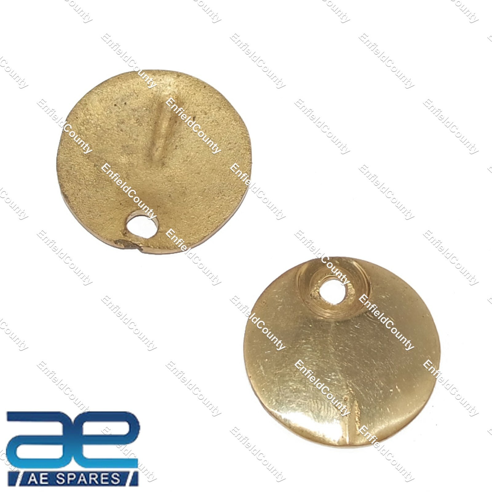 Pair Inspection Cap Brass Made For Royal Enfield Early Model 145251 