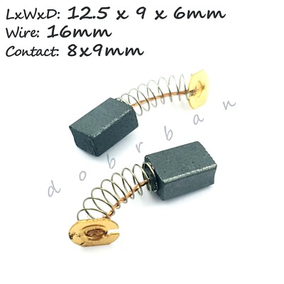 Replacement Pair Carbon Brushes Repair Electric Motor Grinder Saw Drill Trimmer