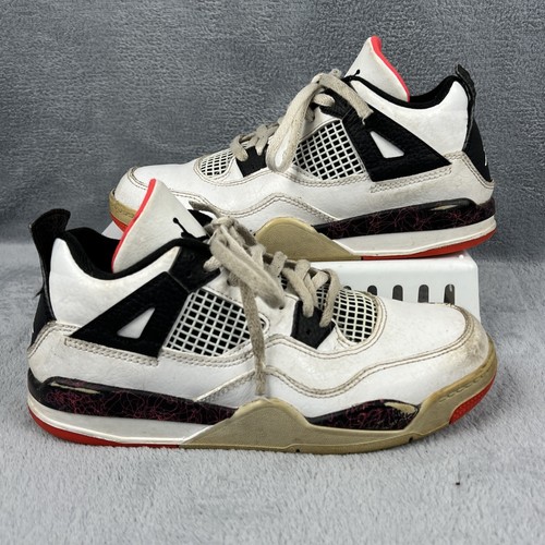 Nike Air Jordan 4 Retro Flight Nostalgia Boys 2.5 Y Pale