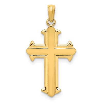 Avariah Solid 14K Yellow Gold Passion Cross Pendant - 29mm